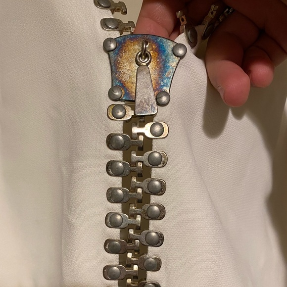 Vintage Runway Claude Montana Oversized Zipper Cropped top Archival - Picture 10 of 11